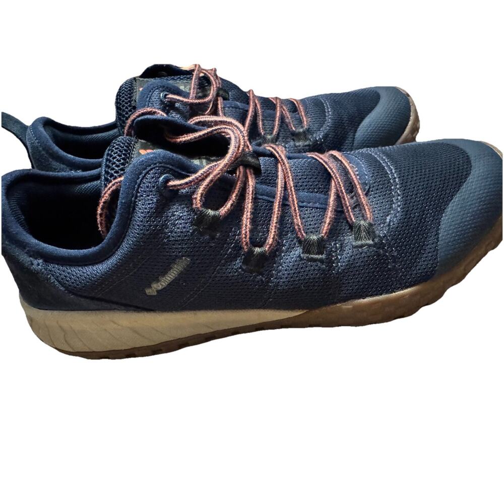 Columbia Trail Hiking Shoes Men’s Size 10 Blue Brown Lace Up Outdoor Sneakers